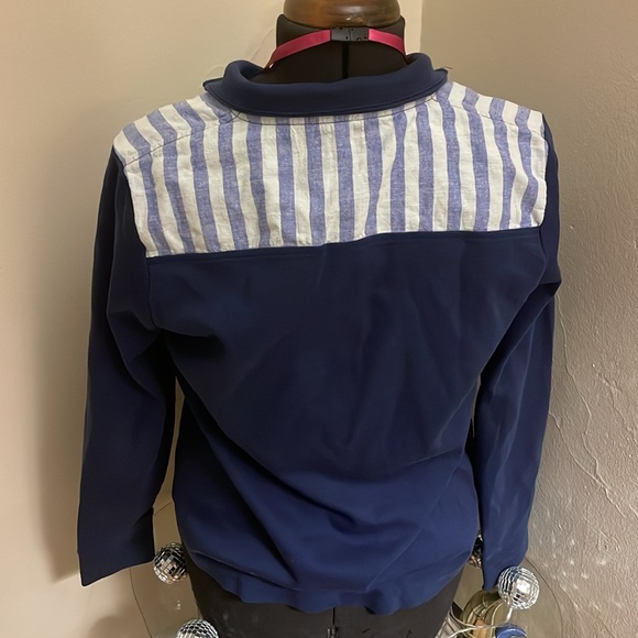 Vineyard Vines Women’s Half Zip Navy Blue Medium - Picture 4 of 4